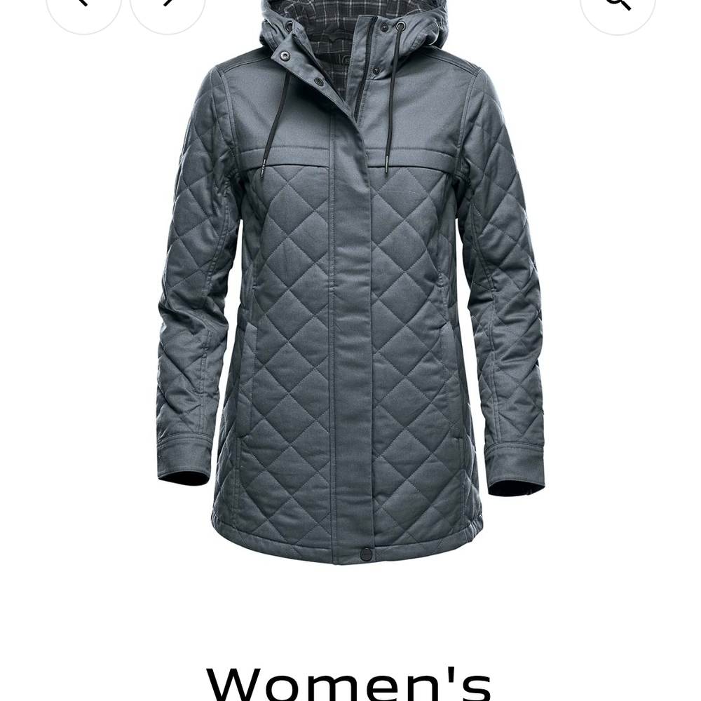 Stormtech Women's Bushwick Quilted Ski Jacket in Gray